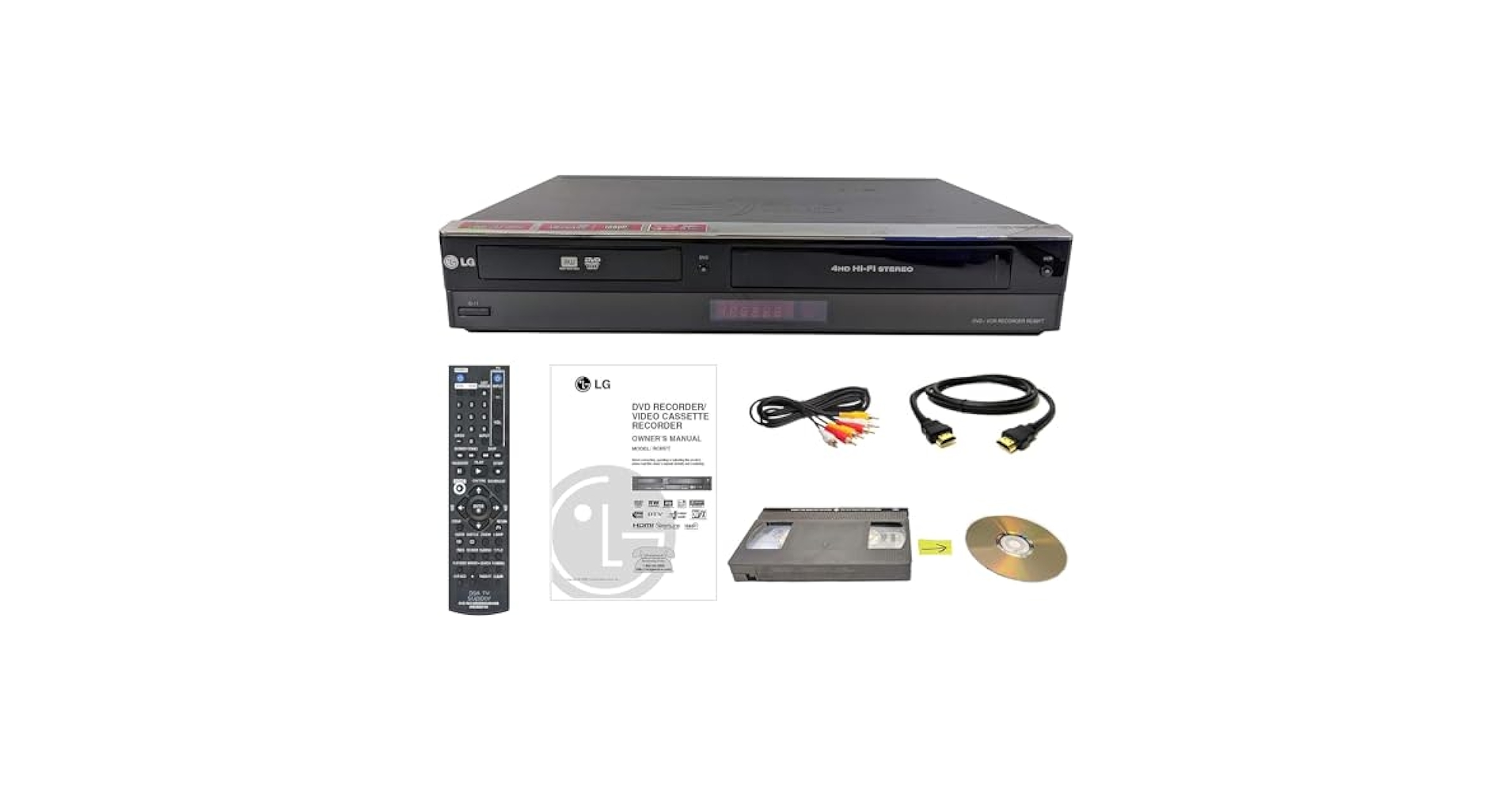 Amazon.com: LG VHS to DVD Recorder VCR Combo w/ Remote, HDMI